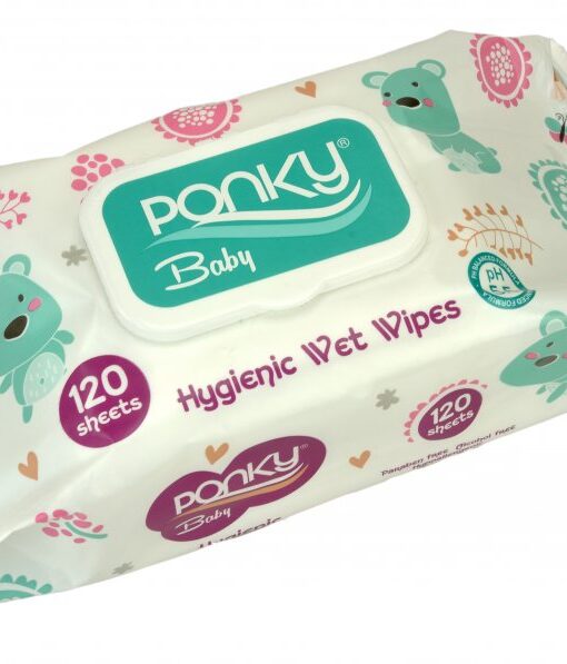 621 Pozzy Mega Care Влажные салфетки 120шт Голубые с крышечкой Влажные салфетки