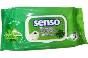 750 Senso Влажная туалетная бумага Экстракт Алоэ 72шт Влажные салфетки