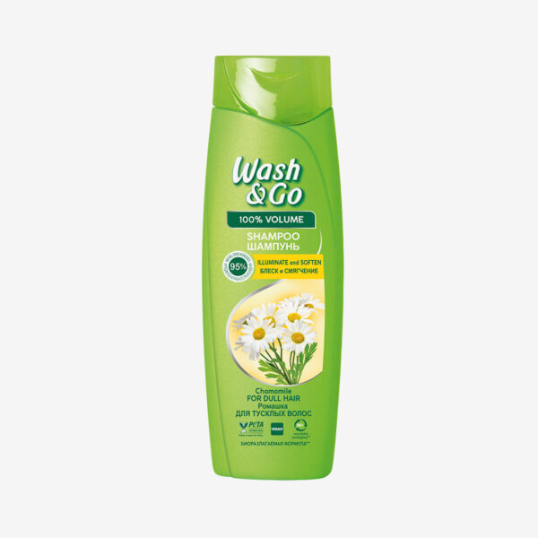879 Wash&Go Шампунь с экстрактом Ромашки для тусклых волос 360мл Италия Wash&Go