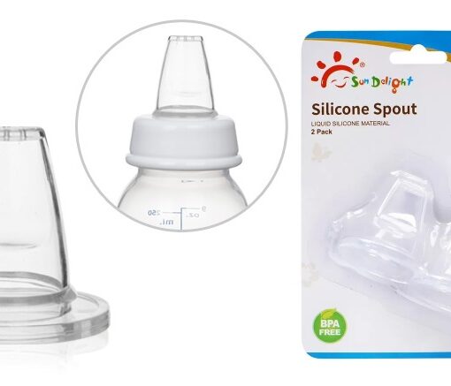 31102 SunDelight Соска силиконовая M-средний поток 2 шт, 3мес РАСПРОДАЖА