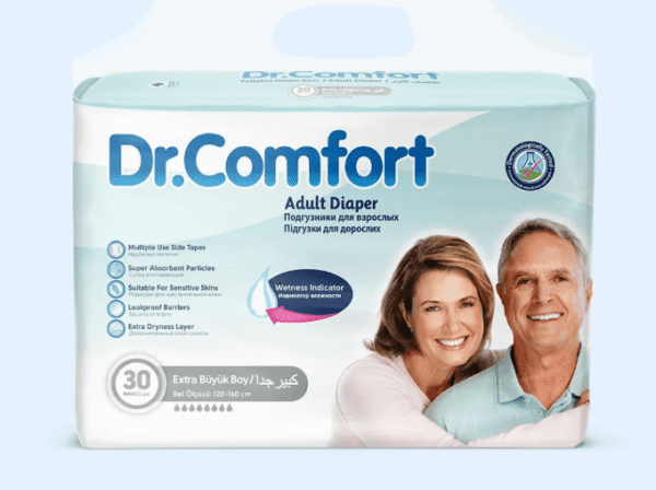 028 Dr.Comfort XLarge-4 подгузники для взрослых 120-160см 30шт ТУРЦИЯ Dr.Comfort