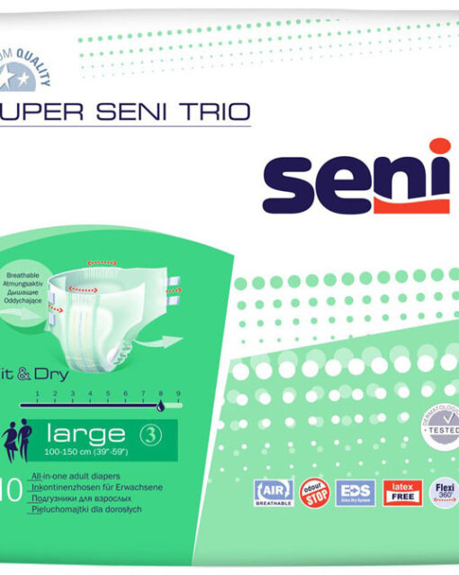 653 Подгузники для взрослых Super Seni Plus 1 Small 55-80см 30шт (Ночные) Super Seni
