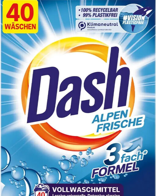 475 DASH Color Frische 3 fash Formel Стиральный порошок 2.6кг, 40стирок (Германия) Dash
