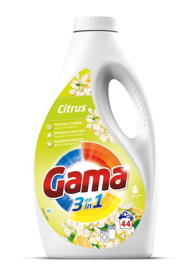 126 СУПЕР ЦЕНА!!! GAMA CITRUS Гель для стирки 1,98 л / 44 стирки ИСПАНИЯ GAMA(Испания)