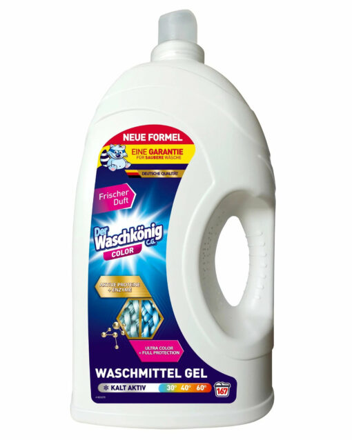 823 WascheMeister Active Gel, Универсальный гель для стирки, 6л (Германия) MultiColor Purox Praktik