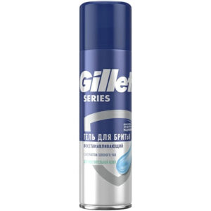 634 Gillette Series Гель д/ бритья восстанавливающий зелёный чай, 200мл Gillette