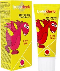 285 Betadent Baby Зубная паста для детей от 3-6 лет со вкусом малины, 75мл, ИТАЛИЯ (Copy) Зубная паста