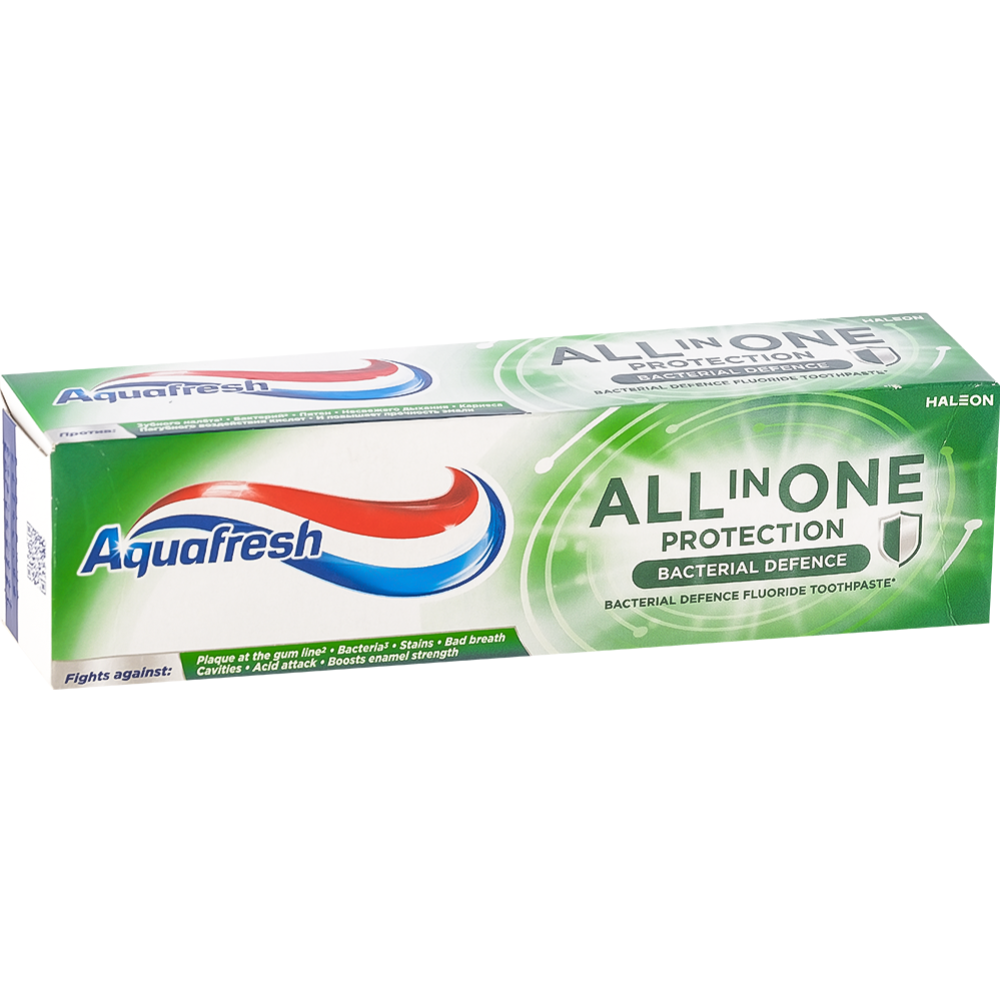 993 Aquafresh ALL in ONE Protection bacterial defence 75мл, зубная паста 993 Aquafresh ALL in ONE Protection bacterial defence 75мл, зубная паста Aquafresh