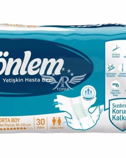 383 ONLEM Подгузники для взрослых Large 100-150см 30шт, ТУРЦИЯ Giggles