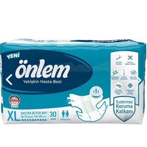 383 ONLEM Подгузники для взрослых Large 100-150см 30шт, ТУРЦИЯ Giggles