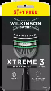 900 WILKINSON sword Станки одноразовые XTREME 3, 4шт (Германия) Бритвы