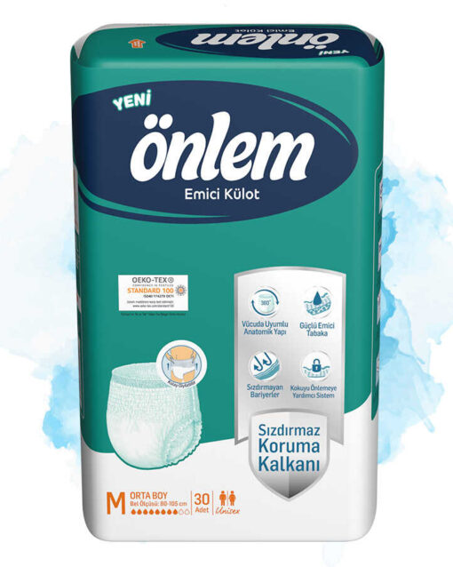 398 ONLEM Трусы впитывающие для взрослых Extra Large 130-170см 30шт, ТУРЦИЯ Giggles