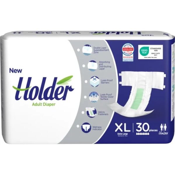 660 HOLDER  Подгузники для взрослых Extra Large 120-170см 30шт, ТУРЦИЯ Giggles
