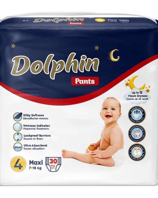 244 DOLPHIN Baby  Подгузники-трусы для детей 5 Junior 11-25кг 24шт, ТУРЦИЯ Трусики детские