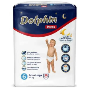 251 DOLPHIN Baby  Подгузники-трусы для детей 6 Extra Large 15+кг 20шт, ТУРЦИЯ Трусики детские