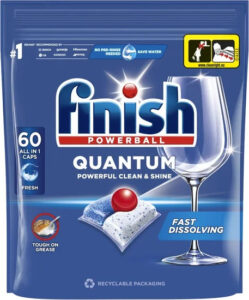 794 Finish таблетки для ПММ Quantum Powerball 60 таблеток  (Польша) Для посудомоечных машин