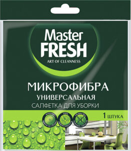 059 Master FRESH Микрофибра универсалная  салфетка  30*30см, 1шт Разное для Быта
